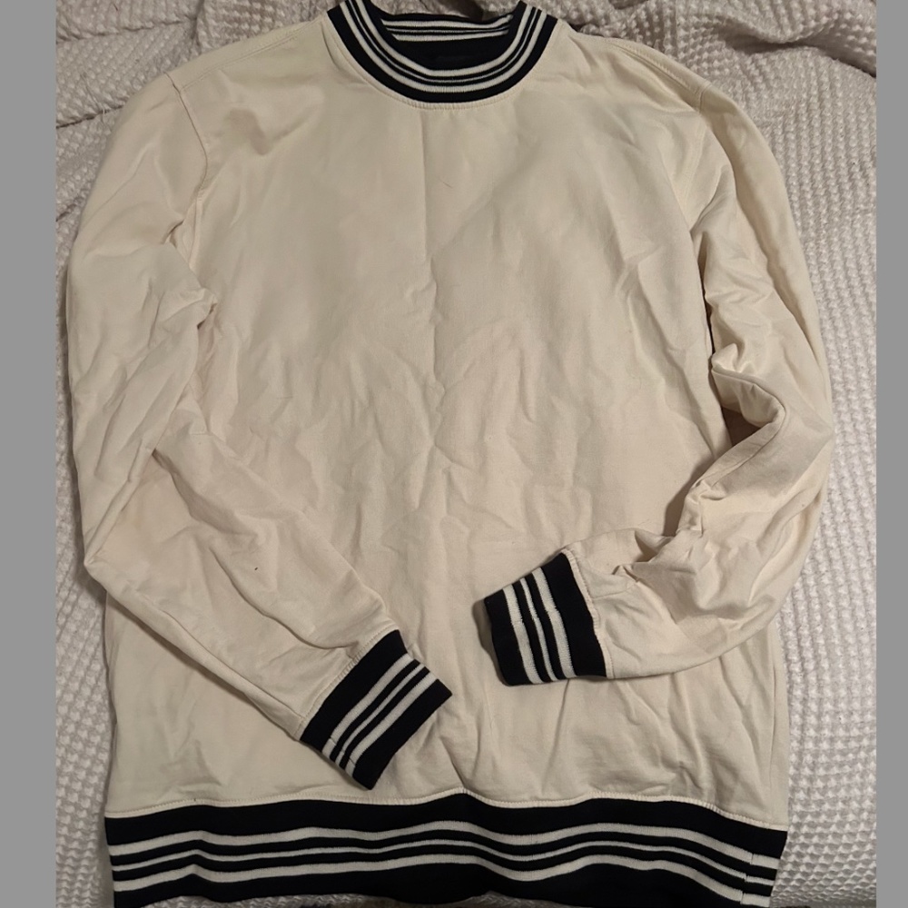 Oversized White Sweat Shirt
